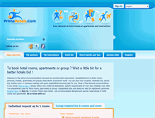 Tablet Screenshot of primahotels.com